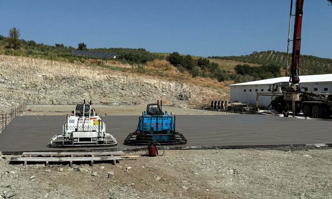 Çiftlik Zemin Betonu Uygulaması